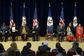 DC: Sec Blinken hold a Secretary of State's Award for Global Anti Racism Champions ceremony