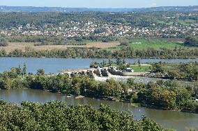 Hydraulic Dam In The Loire After The Floods