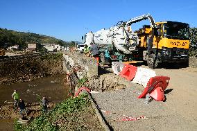 Restoration Of The Village Of Limony In Ardeche After The Natural Disaster