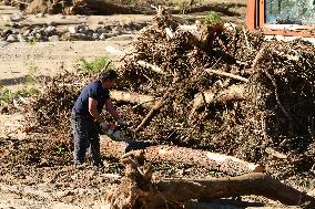 Restoration Of The Village Of Limony In Ardeche After The Natural Disaster