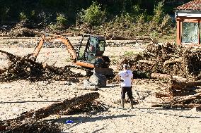 Restoration Of The Village Of Limony In Ardeche After The Natural Disaster