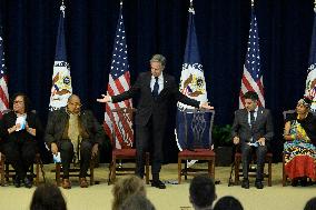 DC: Sec Blinken hold a Secretary of State's Award for Global Anti Racism Champions ceremony