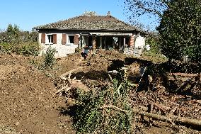 Restoration Of The Village Of Limony In Ardeche After The Natural Disaster