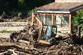 Restoration Of The Village Of Limony In Ardeche After The Natural Disaster