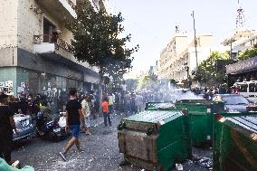 Displaced Civilians Clash with Lebanese Security Forces Amid Eviction in Beirut