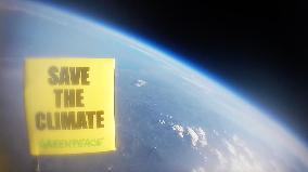 Greenpeace Sends A Message From The Stratosphere: Save The Climate