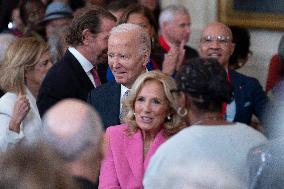 President Joe Biden and first lady Dr. Jill Biden deliver remarks at a National Arts and Humanities Reception