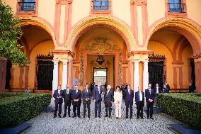 King Felipe Receives The Honour Distintion Of The Latinamerican Awards - Seville