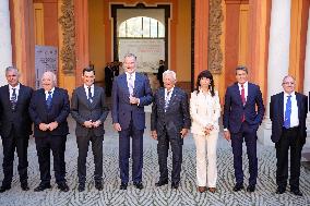 King Felipe Receives The Honour Distintion Of The Latinamerican Awards - Seville