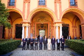 King Felipe Receives The Honour Distintion Of The Latinamerican Awards - Seville