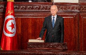 Re-Elected President Saied Swearing-In - Tunis