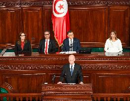 Re-Elected President Saied Swearing-In - Tunis