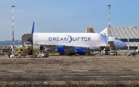 Boeing Dreamlifter At Taranto-Grottaglie Airport During Cargo Operations