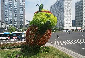 Giant Yoga Panda in Hangzhou