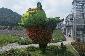 Giant Yoga Panda in Hangzhou