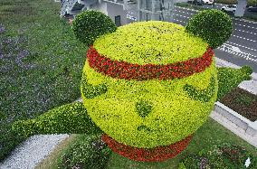 Giant Yoga Panda in Hangzhou