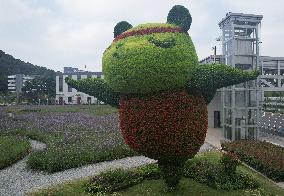 Giant Yoga Panda in Hangzhou