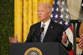 President Biden And First Lady Speak At National Arts And Humanities Reception