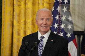 President Biden And First Lady Speak At National Arts And Humanities Reception