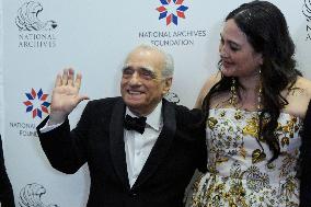 DC: Actor Grann, Filmmaker Scorsese and Actress Gladstone hold a Record of Achivement Award honor ceremony