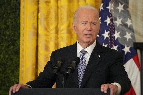 President Biden And First Lady Speak At National Arts And Humanities Reception