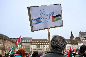 Demonstration in Support of Lebanon and Palestine - Strasbourg