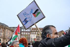 Demonstration in Support of Lebanon and Palestine - Strasbourg