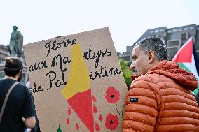 Demonstration in Support of Lebanon and Palestine - Strasbourg