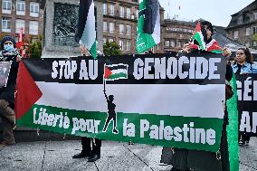 Demonstration in Support of Lebanon and Palestine - Strasbourg