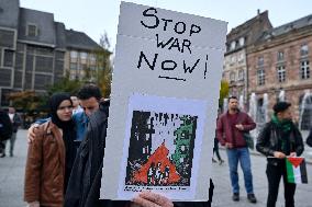 Demonstration in Support of Lebanon and Palestine - Strasbourg