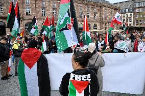 Demonstration in Support of Lebanon and Palestine - Strasbourg