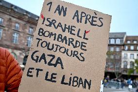 Demonstration in Support of Lebanon and Palestine - Strasbourg