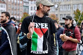 Demonstration in Support of Lebanon and Palestine - Strasbourg