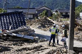 Aftermath of torrential rain on Noto Peninsula