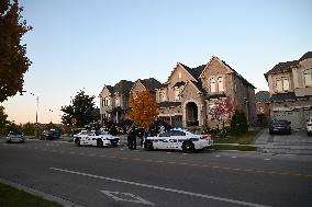 Investigators From Peel Regional Police At Scene Of A Home Invasion