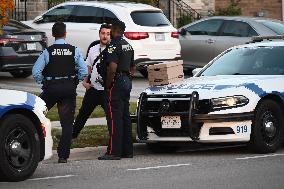 Investigators From Peel Regional Police At Scene Of A Home Invasion