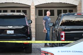 Investigators From Peel Regional Police At Scene Of A Home Invasion