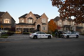 Investigators From Peel Regional Police At Scene Of A Home Invasion