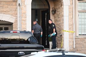 Investigators From Peel Regional Police At Scene Of A Home Invasion