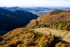 Autumn Colours In Carpathian Mountains In Czech Republic