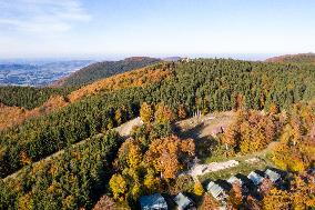 Autumn Colours In Carpathian Mountains In Czech Republic