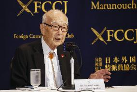 Nobel Peace Prize winning Japanese a-bomb survivors group co-chair