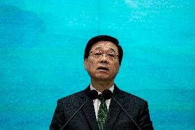 Hong Kong Chief Executive Press Conference Before Exco Meeting