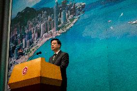 Hong Kong Chief Executive Press Conference Before Exco Meeting