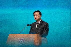 Hong Kong Chief Executive Press Conference Before Exco Meeting