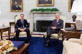 President Biden meets with Slovenian Prime Minister Robert Golob in Oval Office