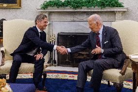 President Biden meets with Slovenian Prime Minister Robert Golob in Oval Office