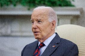 President Biden meets with Slovenian Prime Minister Robert Golob in Oval Office