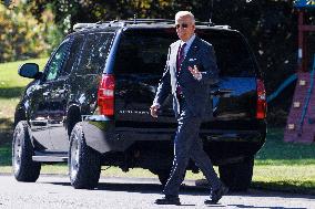 President Biden Departs White House for New Hampshire