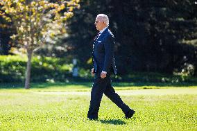 President Biden Departs White House for New Hampshire